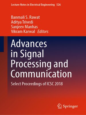 cover image of Advances in Signal Processing and Communication